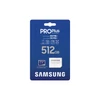 Samsung MicroSD kártya - 512GB MB-MD512SA/EU (PRO PLUS, UHS-I, R180/W130, adapter, 512GB)
