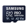 Kép 1/4 - Samsung MicroSD kártya - 512GB MB-MY512SA/WW (PRO Ultimate, Class10, R200/W130, adapter, 512GB)
