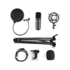 Sandberg Mikrofon - Streamer USB Microphone Kit (fekete; USB; Pop-filter; lökés-csillapító; állítható asztali tartókar)