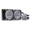 Sharkoon CPU Water Cooler - S70 RGB AIO 240mm (max. 35 dB (A); max. 131.93 m3/h; 2x12cm, A-RGB LED)