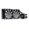 Sharkoon CPU Water Cooler - S80 RGB AIO 240mm (max. 35 dB (A); max. 131.93 m3/h; 2x12cm, A-RGB LED, fekete)