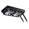 Sharkoon CPU Water Cooler - S80 RGB AIO 240mm (max. 35 dB (A); max. 131.93 m3/h; 2x12cm, A-RGB LED, fekete)