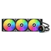Sharkoon CPU Water Cooler - S90 RGB AIO 360 mm (max. 35 dB (A); max. 131.93 m3/h; 3x12cm, A-RGB LED, fekete)
