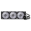 Sharkoon CPU Water Cooler - S90 RGB AIO 360 mm (max. 35 dB (A); max. 131.93 m3/h; 3x12cm, A-RGB LED, fekete)