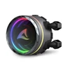 Sharkoon CPU Water Cooler - S90 RGB AIO 360 mm (max. 35 dB (A); max. 131.93 m3/h; 3x12cm, A-RGB LED, fekete)