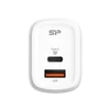 Kép 3/4 - Silicon Power Telefon töltő - QM25, 1db Type-C + 1db USB-A QC3.0 (30W töltő, EU verzió)