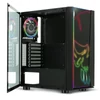 Spirit of Gamer GHOST ONE RGB fekete ablakos táp nélküli mATX ház