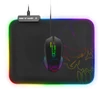 Spirit of Gamer Medium fekete RGB LED világító gamer egérpad