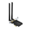 Kép 1/10 - TP-Link Hálózati adapter WiFi AX3000 - Archer TX50E (PCI-E; 574Mbps 2.4Ghz + 2402Mbps 5Ghz; Bluetooth 5.0; Wifi6)