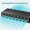 Kép 9/12 - Switch, 8 port, 10/100/1000 Mbps, TP-LINK "LS1008G"