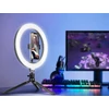 Kép 4/12 - Tracer LED Ring Lamp with Mini Tripod Black