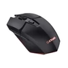 Trust Egér Gamer Vezeték nélküli - GXT112 Felox + Egérpad (Optikai érzékelő; 800-4800DPI; 6 gomb; LED; Akku; fekete)