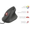 Trust GXT 144 Rexx Vertical fekete gamer egér