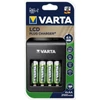 Elemtöltő, AA/AAA/9V, 4xAA 2100 mAh, LCD kijelző, VARTA 