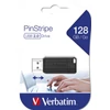 Kép 6/9 - Pendrive, 128GB, USB 2.0, 10/4MB/sec, VERBATIM "PinStripe", fekete