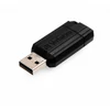 Kép 8/9 - Pendrive, 128GB, USB 2.0, 10/4MB/sec, VERBATIM "PinStripe", fekete