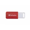 Kép 7/11 - Pendrive, 16GB, USB 2.0, VERBATIM "Databar", piros