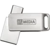 Pendrive, 32GB, USB 3.2 Gen1 + USB-C, alumínium ház, MYMEDIA 