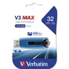 Kép 5/9 - Pendrive, 32GB, USB 3.2, 175/80 MB/s, VERBATIM "V3 MAX", kék-fekete