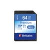 Memóriakártya, SDXC, 64GB, CL10/U1, 90/10 MB/s, VERBATIM 