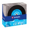 CD-R lemez, bakelit lemez-szerű felület, AZO, 700MB, 52x, 10 db, vékony tok, VERBATIM 