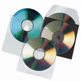 CD tartó zseb, füllel ellátott, öntapadó, 127x127mm, 3L, 10db/cs