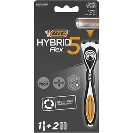 Férfi borotva BIC "HYBRID 5" + 2 betéttel, 3db/bliszt