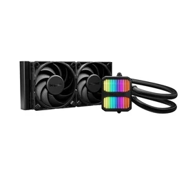 Be Quiet! CPU Water Cooler - SILENT LOOP 3 240mm Black (2x120mm, csatlakozó: 3pin, cső hossza: 400mm, fekete)
