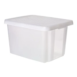 Tárolódoboz, tetővel, 26 l, áttetsző, CURVER "Essentials"