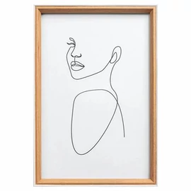 Képkeret, fa, 20x30 cm, "Silhouette", bükkfa