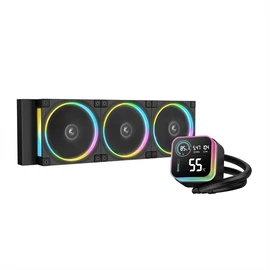 DeepCool CPU Water Cooler - LQ360 ULTRA ARGB (max 35.63dB; max. 124,72 m3/h; 3x12cm, LED kijelző, fekete)