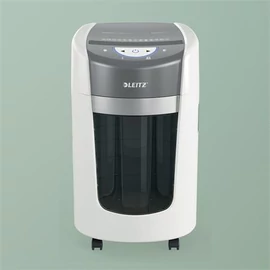 Iratmegsemmisítő, mikrokonfetti, 6 lap, LEITZ "IQ OptiMax Home Office 225 P5"