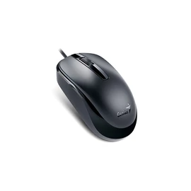 Egér, vezetékes, optikai, normál méret, USB, GENIUS "DX-120", fekete