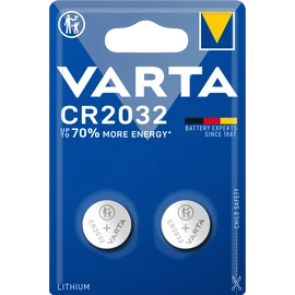 Gombelem, CR2032, 2 db, VARTA