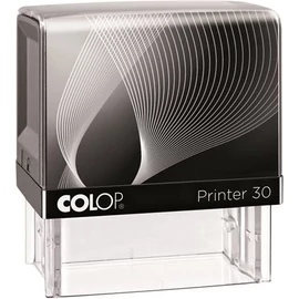 Bélyegző, COLOP "Printer IQ 30" fekete ház - fekete párnával