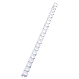 Spirál, műanyag, 12mm, 56-80lap, VICTORIA, fehér, 100db/doboz