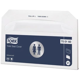 WC ülőke-takaró, V1 rendszer, 250lap/cs, 1 rétegű, TORK, fehér