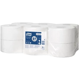 Toalettpapír, T2 rendszer, 12tek/krt, 2rétegű, 19,5cm átmérő, Advanced, TORK "Mini Jumbo", fehér