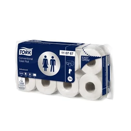 Toalettpapír, T4 rendszer, 64tek/cs, 2rétegű, 10,3cm átmérő, Advanced, TORK, fehér