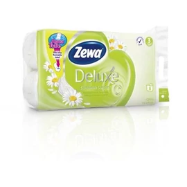 Toalettpapír, 3 rétegű, 8 tekercses, ZEWA "Deluxe, kamilla, 8tek/cs