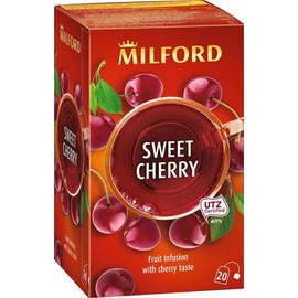 Gyümölcstea, 20x2,5 g, MILFORD "Sweet cherry", cseresznye