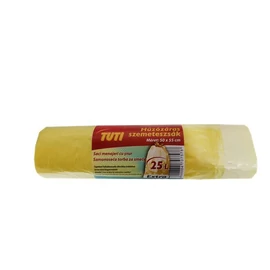 Szemeteszsák, zárószalagos, 25 l, 20 db, "Tuti"
