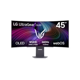 LG 45" 45GX90SA-B.AEU WQHD OLED 240Hz HDMI/DP/USB/RJ45/USB-C ívelt smart gamer monitor