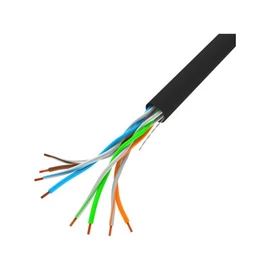 Lanberg LCU5-12CU-0305-BK 305m Cat5e U/UTP AWG24 Fca PVC árnyékolatlan fekete fali kábel