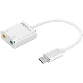 Sandberg USB-C to Sound Link Hangkártya
