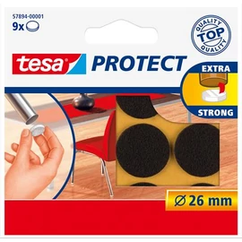 Filckorong, karcolásgátló, 26mm, TESA "Protect®", barna, 9db/cs
