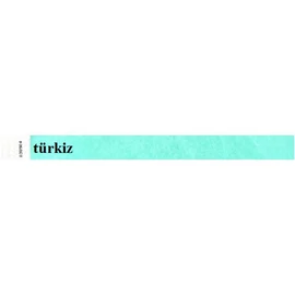 Karszalag, 3/4", tyvek, türkiz, 100db/cs