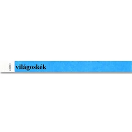 Karszalag, 3/4", tyvek, világos kék, 100db/cs