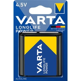 Elem, 3LR12 lapos elem, 4,5 V, 1 db, VARTA "Longlife Power"