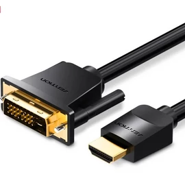 KÁBEL HDMI -> DVI, 1m, (fekete), Vention